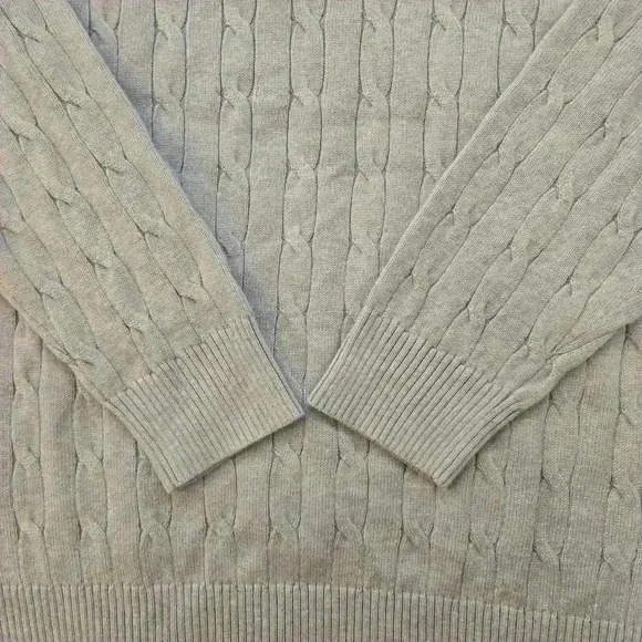 NWT Club Room Mens 1/4 Zip Cable Knit Oversized Sweater Blue Size XXL - Picture 5 of 11